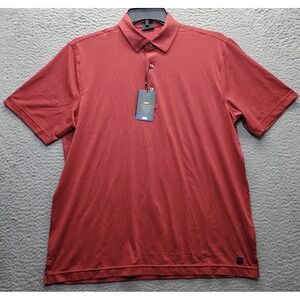 Greg Norman Golf Performance Polo Shirt Mens M Red ML75 Stretch Collared Popover
